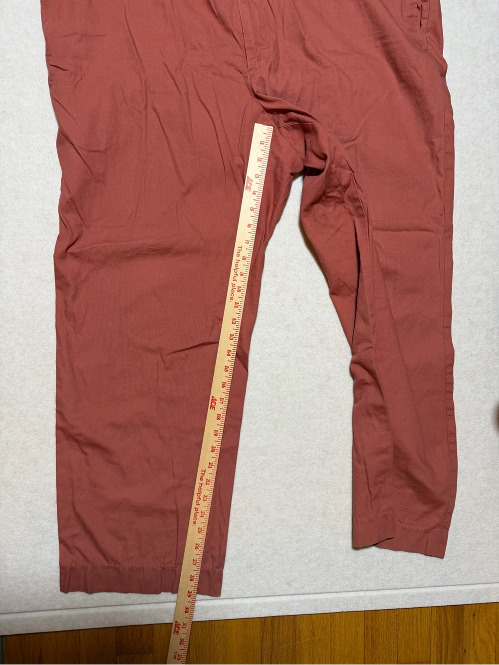 Bills Khakis M2 Classic Fit Pants Mens 44x30 Salmon Nantucket Red Made in USA - Picture 3 of 6